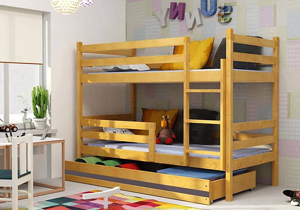 Детская кровать 90х200 см Юниор