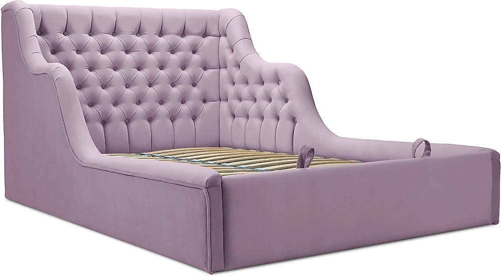 Односпальная кровать с мягким изголовьем Мирабель Дизайн-1