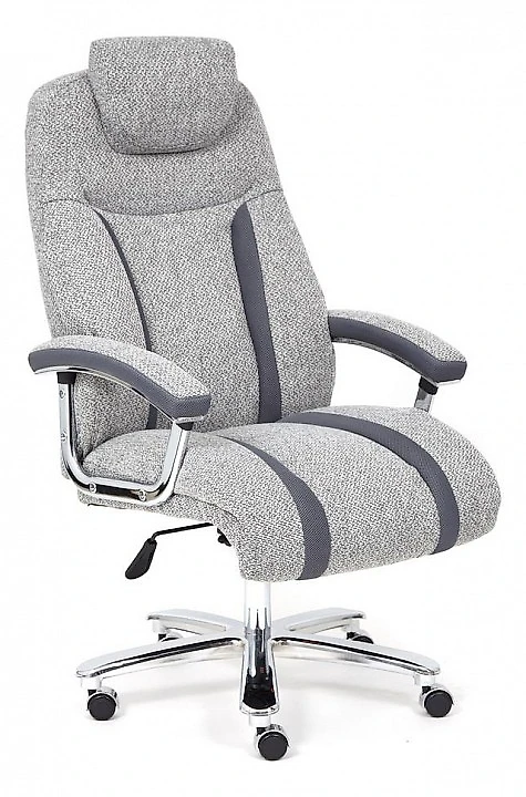 Серое кресло Trust-1 Дизайн-02