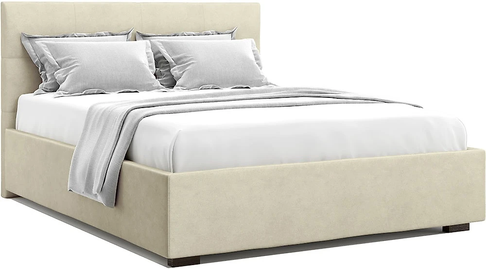 Двуспальная кровать Гарда Беж 160х200 с матрасом