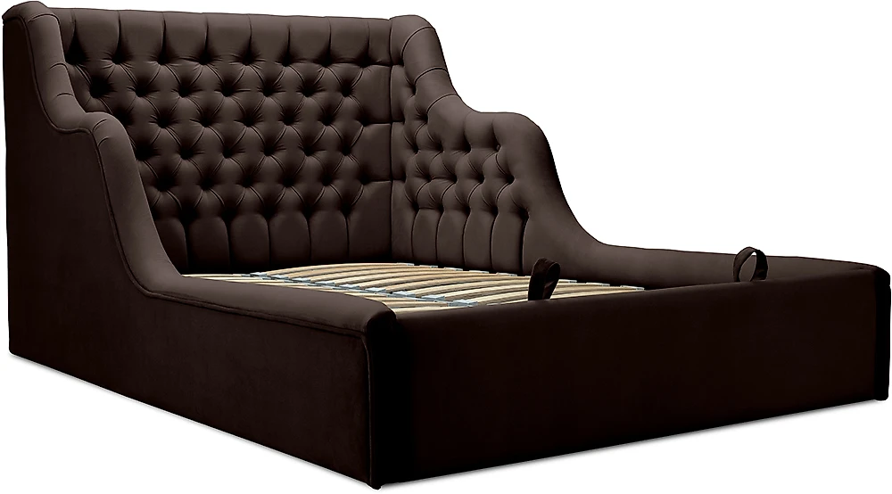 Односпальная кровать с мягким изголовьем Мирабель Дизайн-2