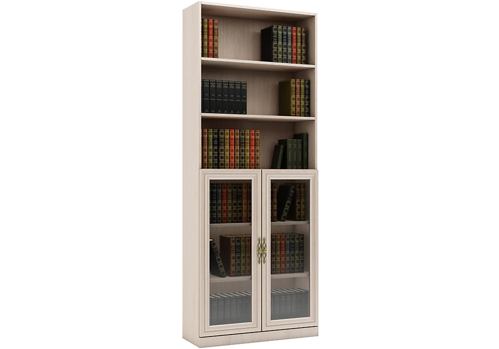 Книжный шкаф со стеклянными дверями Карлос-032