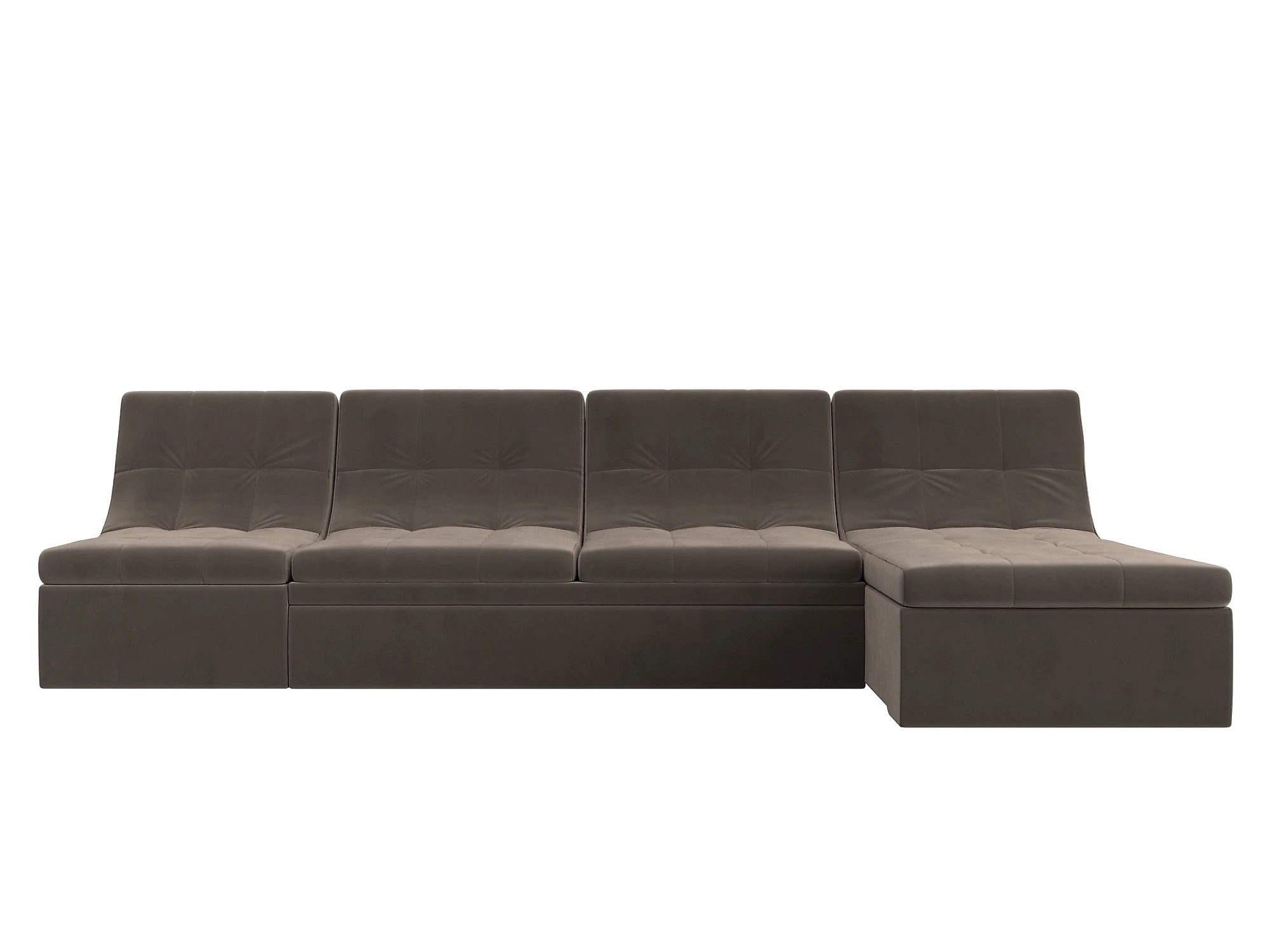 Модульный диван с оттоманкой  Холидей Плюш Дизайн 4