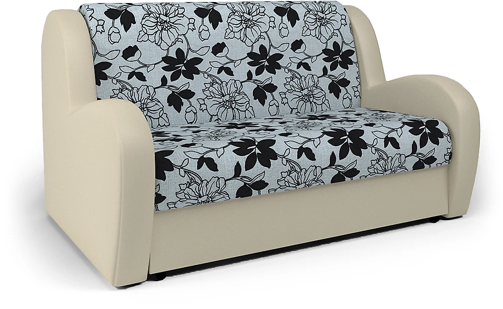 Прямой диван с механизмом аккордеон Барон Беж Цветы
