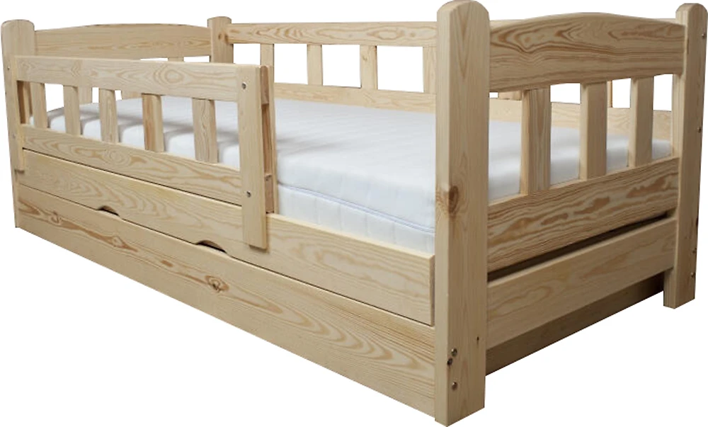 Узкая кровать Ассоль деревянная