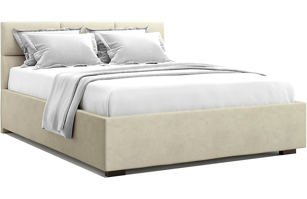 Двуспальная кровать Болсена Беж 160х200 с матрасом