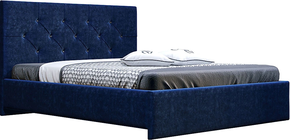 Низкая кровать 370 Синяя