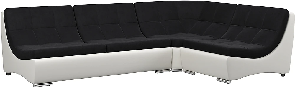 Угловой диван из ткани антикоготь Монреаль-4 Нуар