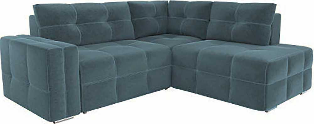 Угловой диван из велюра Леос Плюш Бриз
