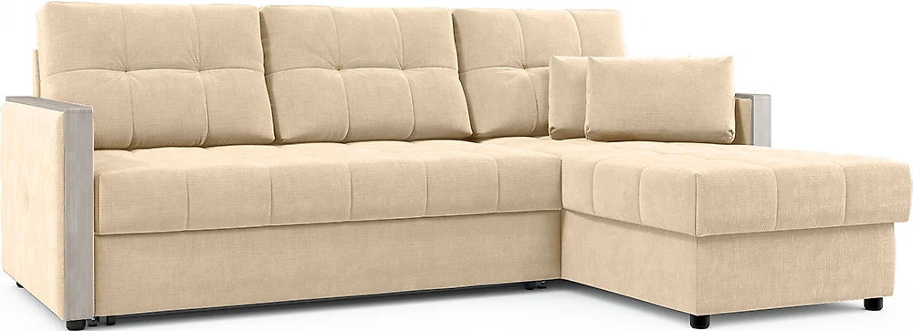 Угловой диван с подушками Мадрид Плюш Лайт