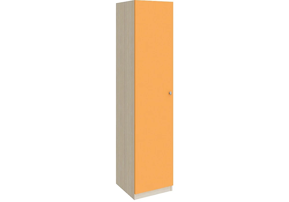 Однодверный распашной шкаф Астра (Колибри) закрытая Оранжевый