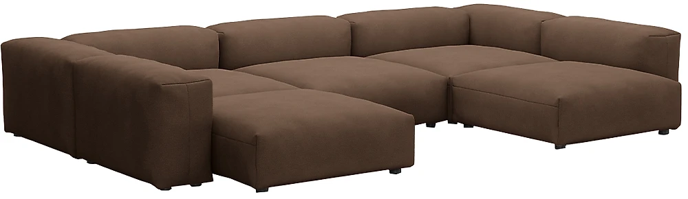 Модульный угловой диван Фиджи-П Браун
