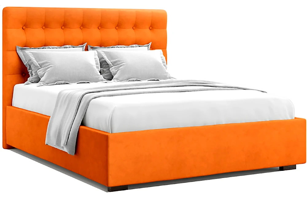 Современная двуспальная кровать Брайерс (Эмбер) Оранж