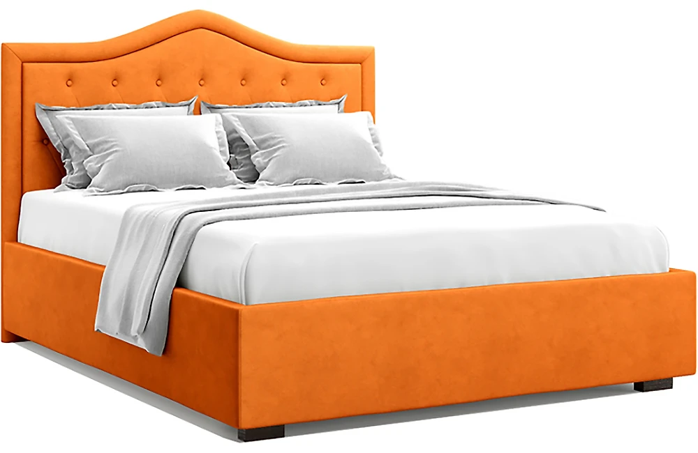 Кровать с мягкой спинкой Тибр Оранж