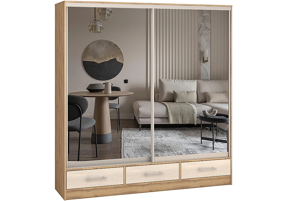 Шкаф для вещей Версаль-190 Зеркало Дизайн-3