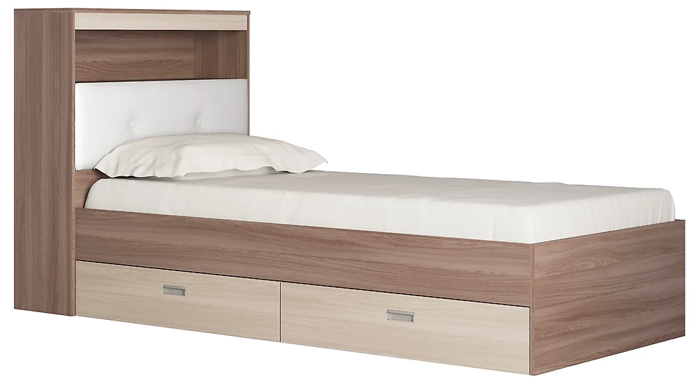 одноместная кровать Виктория-3-90 Дизайн-3