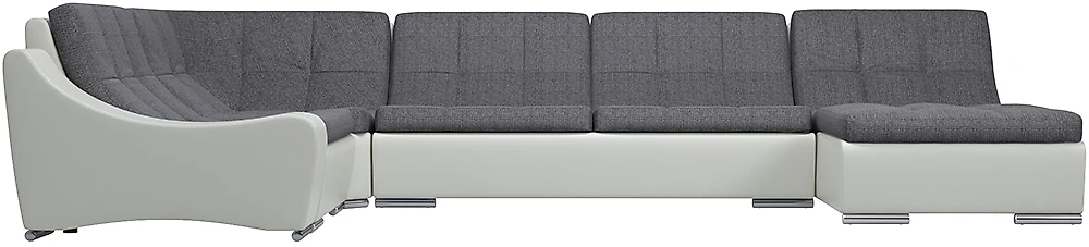 Угловой диван без подушек Монреаль-3 Кантри Графит