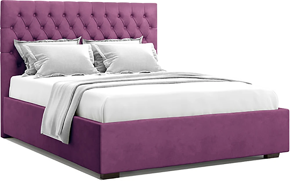Кровать со спинкой Нэми Фиолет