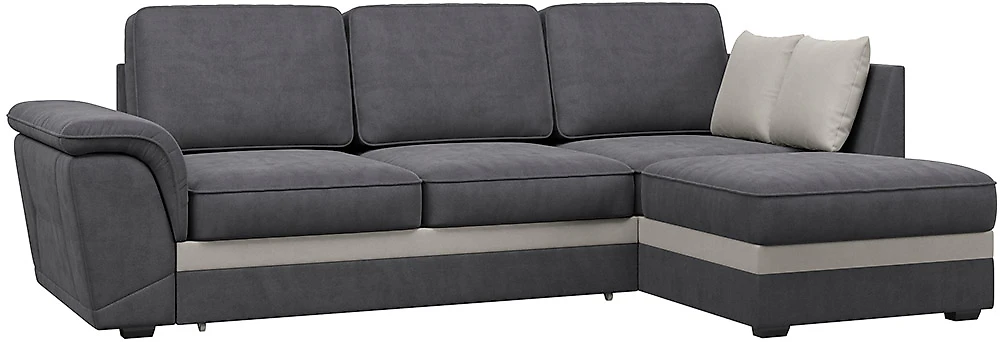 Угловой диван с подушками Милан Смоки