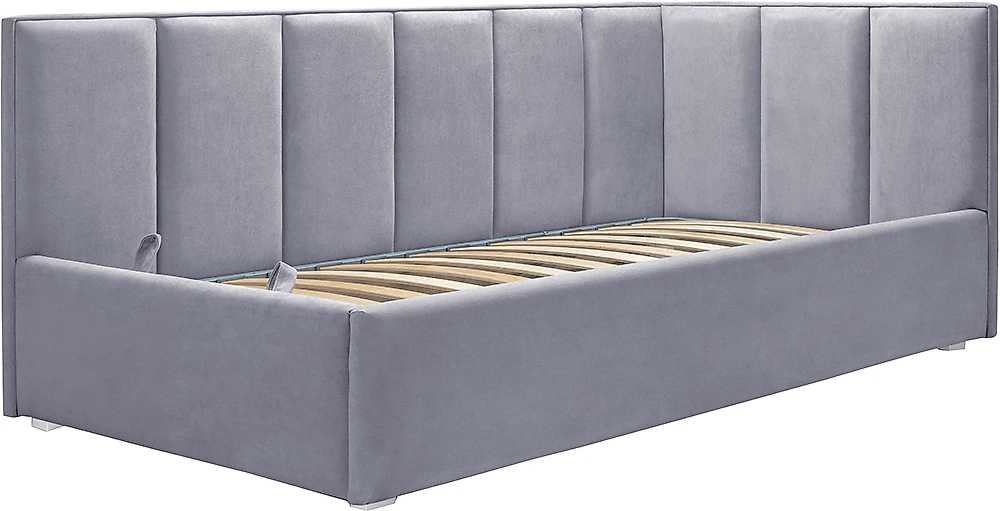 Односпальная кровать с мягким изголовьем Лайф Дизайн-1