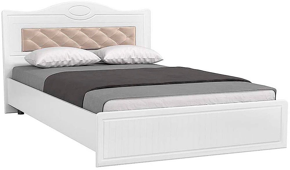 кровать в стиле минимализм Монако МН-9 с мягкой спинкой