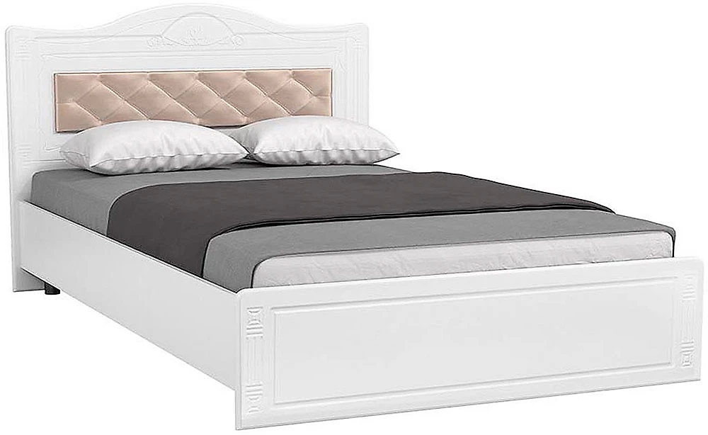 Односпальная кровать с мягким изголовьем Афина АФ-8 с мягкой спинкой