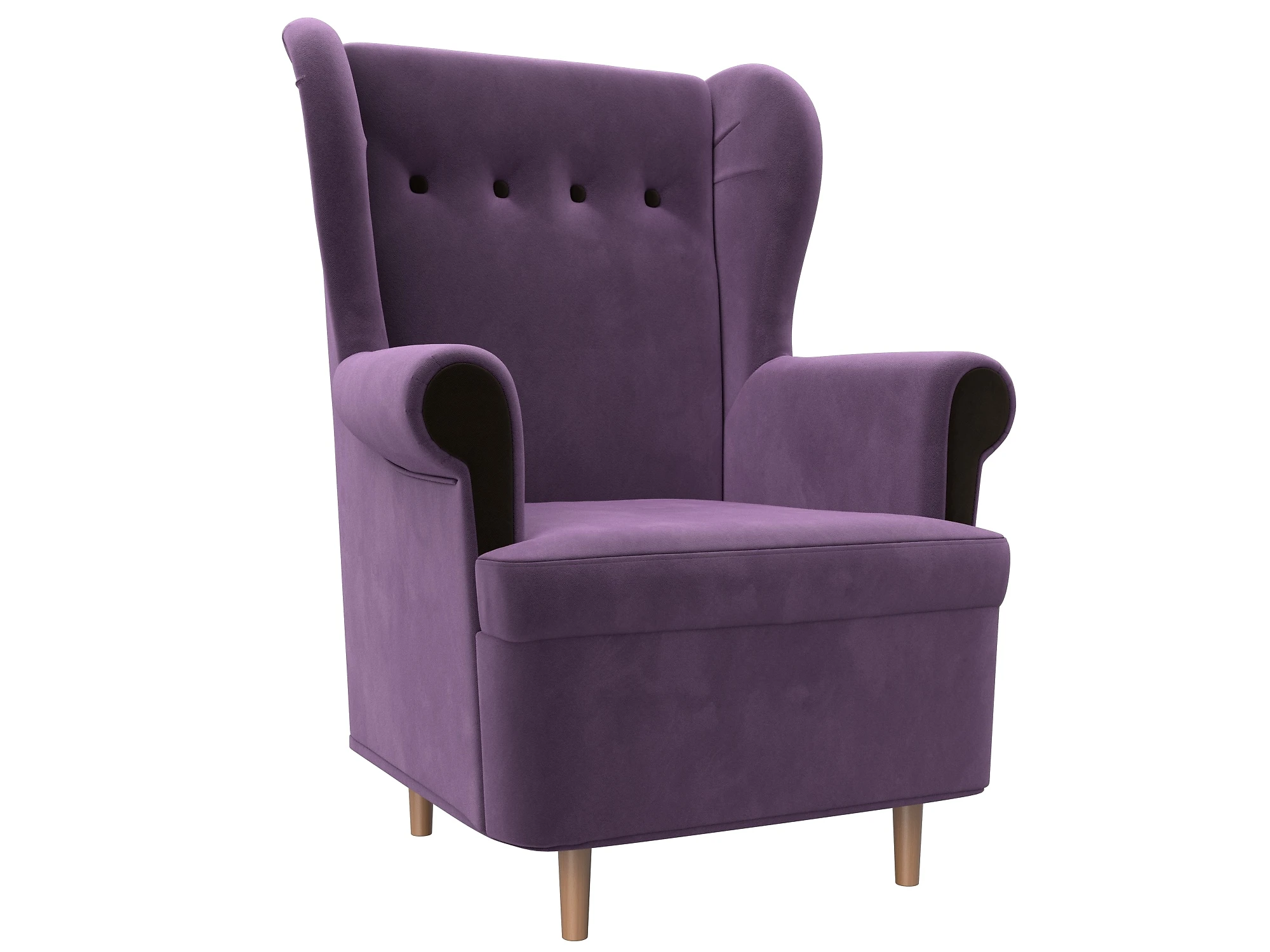Фиолетовое кресло Торин Дизайн 3
