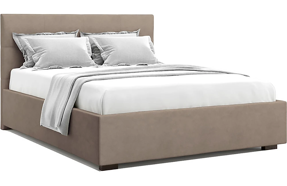 Двуспальная кровать Гарда Браун 160х200 с матрасом