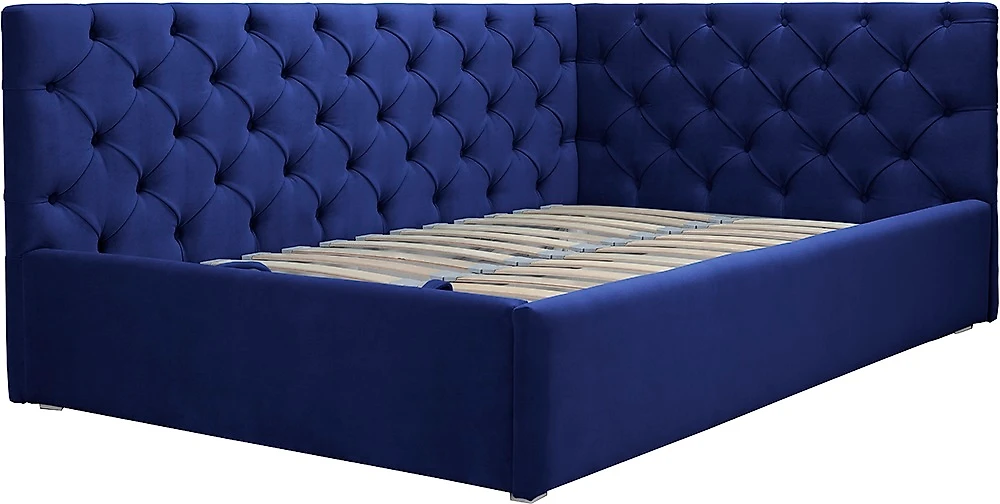 Односпальная кровать с мягким изголовьем Оливия Дизайн-2