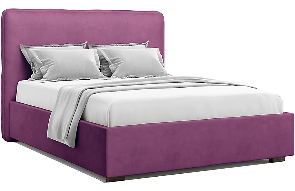 Кровать с мягкой спинкой Брахано Фиолет