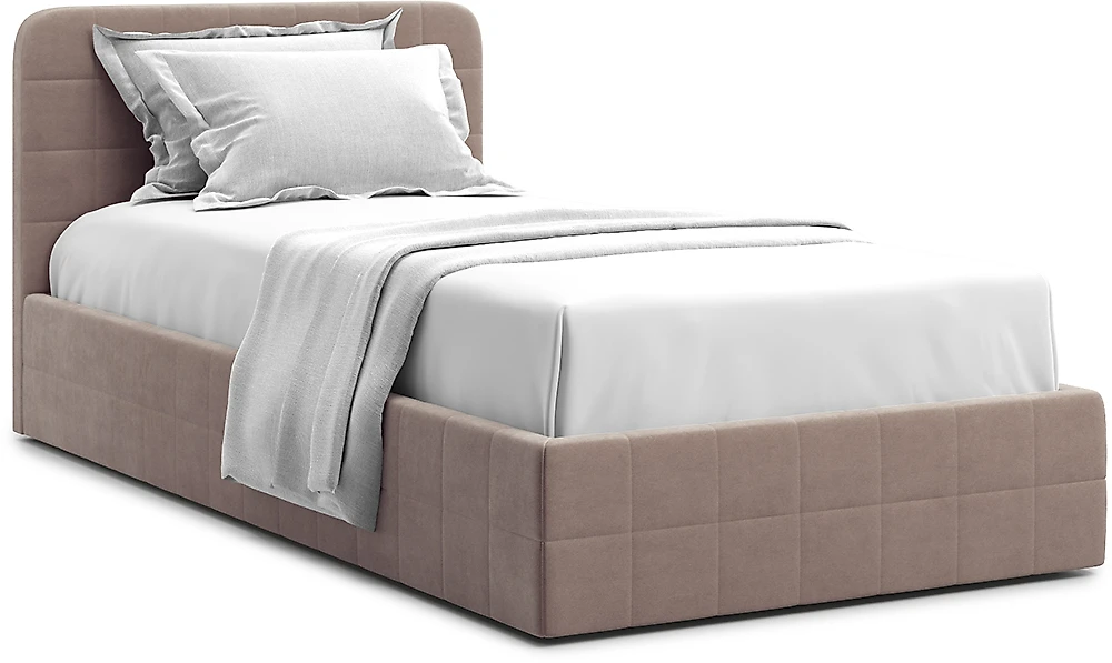 Двуспальная кровать с матрасом в комплекте Адда Браун 120х200 с матрасом