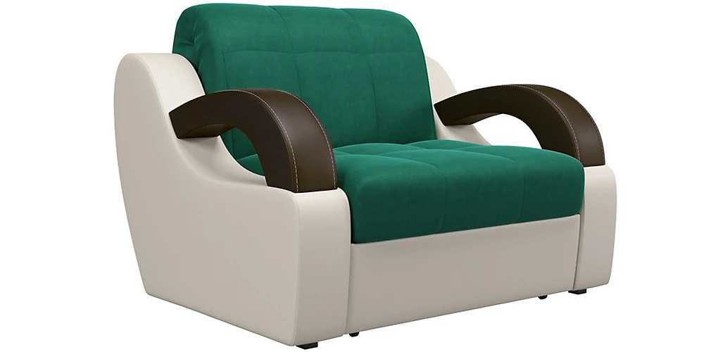Зелёное кресло Мадрид-МК Плюш Изумруд