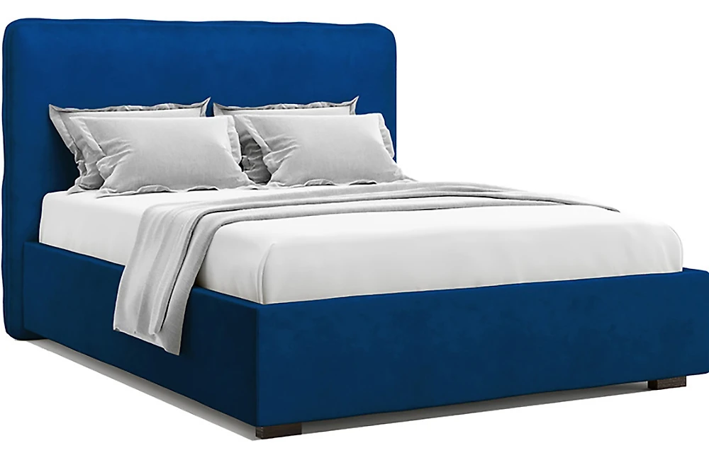 Двуспальная кровать Брахано Блю 160х200 с матрасом