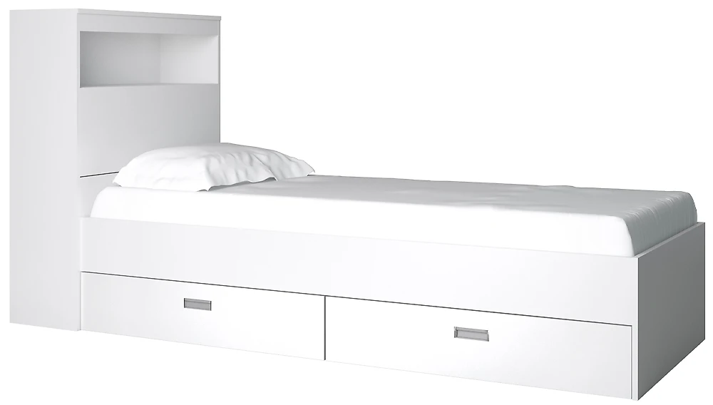 Односпальная кровать Виктория-2-80 Дизайн-2