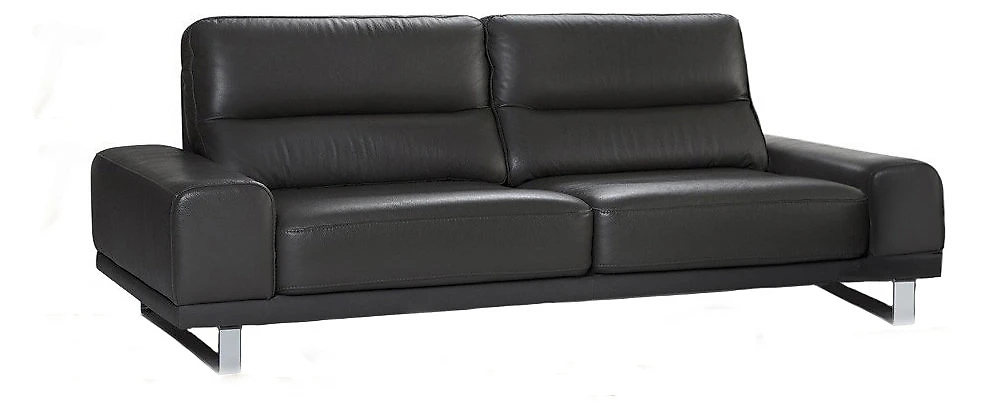 Дизайнерский модульный диван кожаный Рипозо Блэк