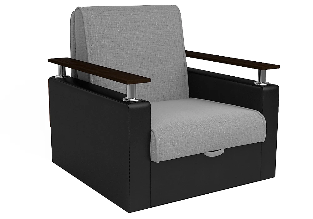 Кресло-кровать с ящиками для белья Аккорд Грей