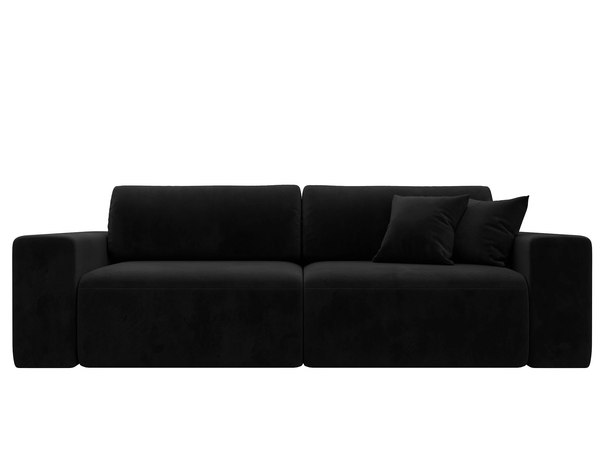Чёрный диван Лига-036 Классик Плюш Дизайн 8
