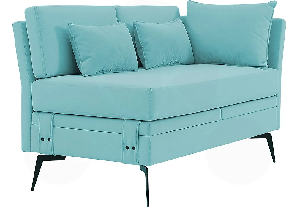 Выкатной диван с ящиком для белья Шарли Прима Ментол