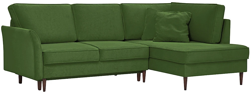 Угловой диван с подушками Джулия Софт Грасс
