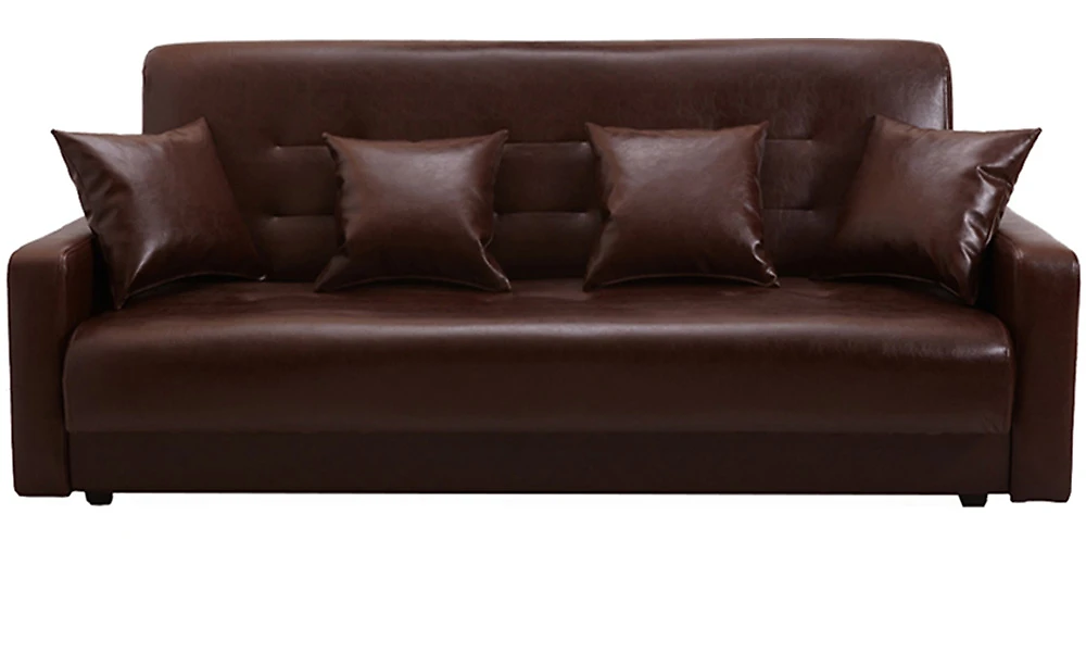 Прямой кожаный диван Аккорд Вудлайн-120