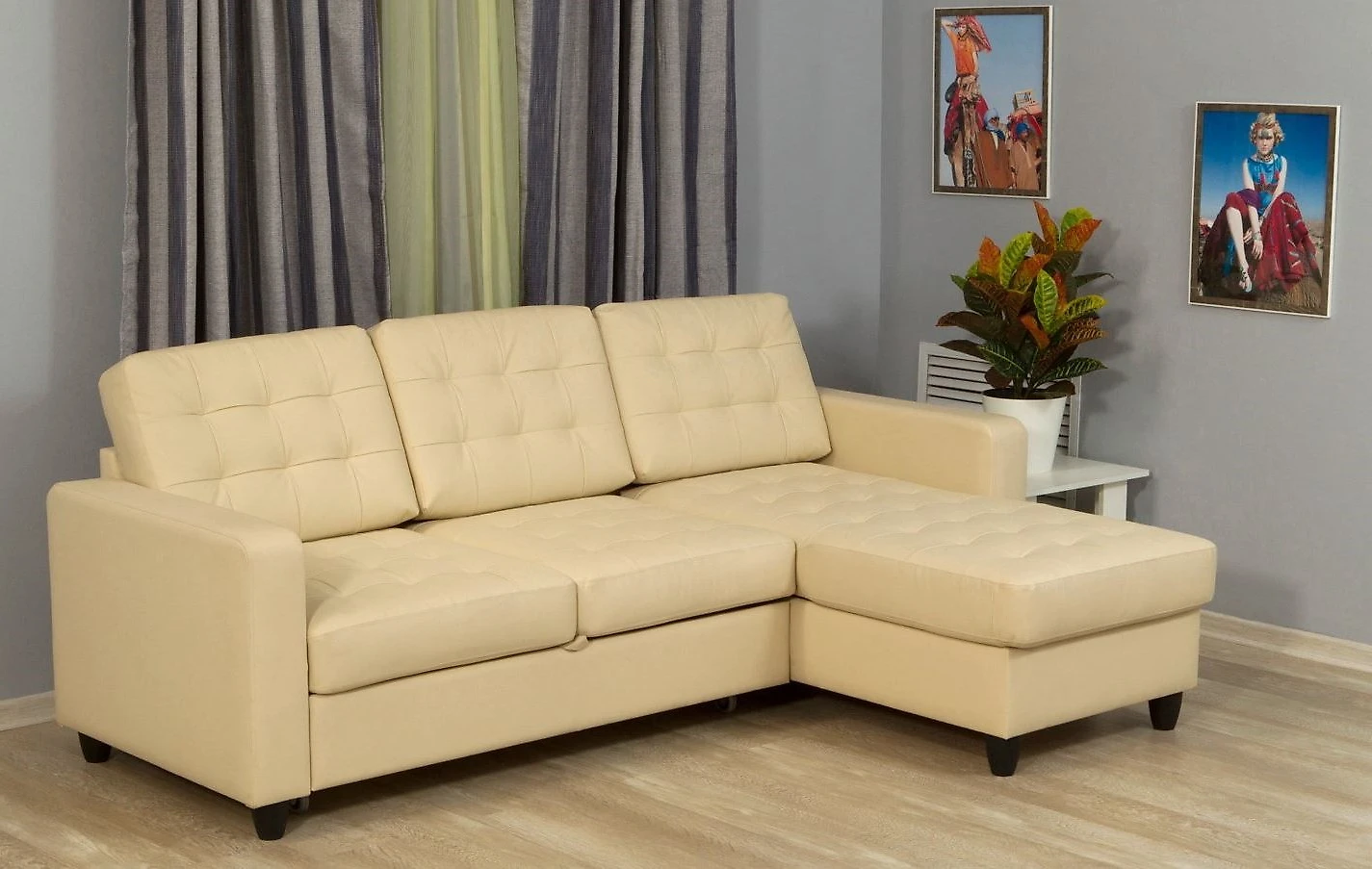 Угловой диван для офиса кожаный Камелот Дизайн 1