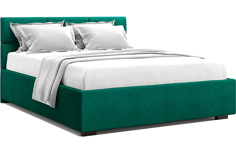Двуспальная кровать Болсена Изумруд 160х200 с матрасом