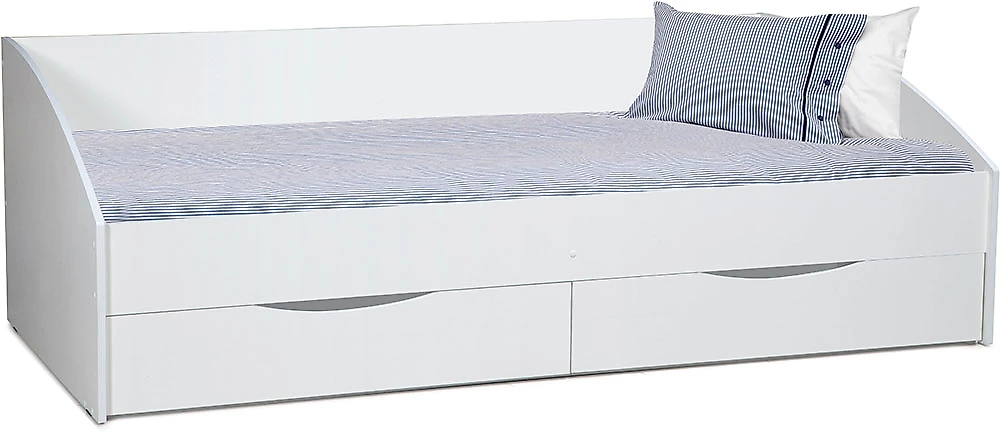 Детская кровать для девочек Фея-3 симметричная Белый