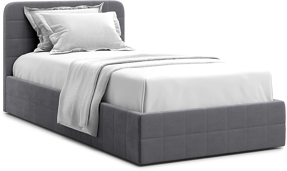 Двуспальная кровать с матрасом в комплекте Адда Графит 90х200 с матрасом
