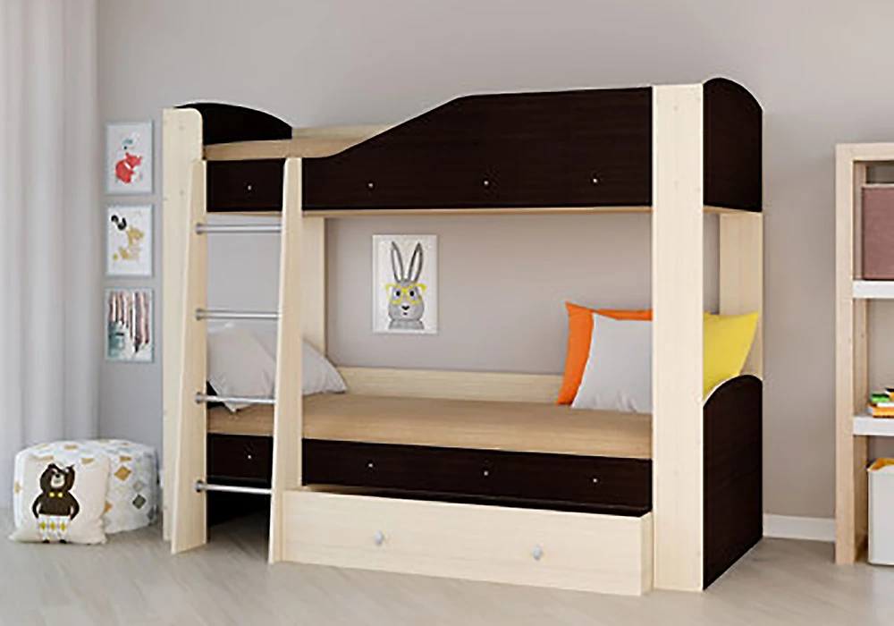 кровать в стиле минимализм Астра-2 Венге
