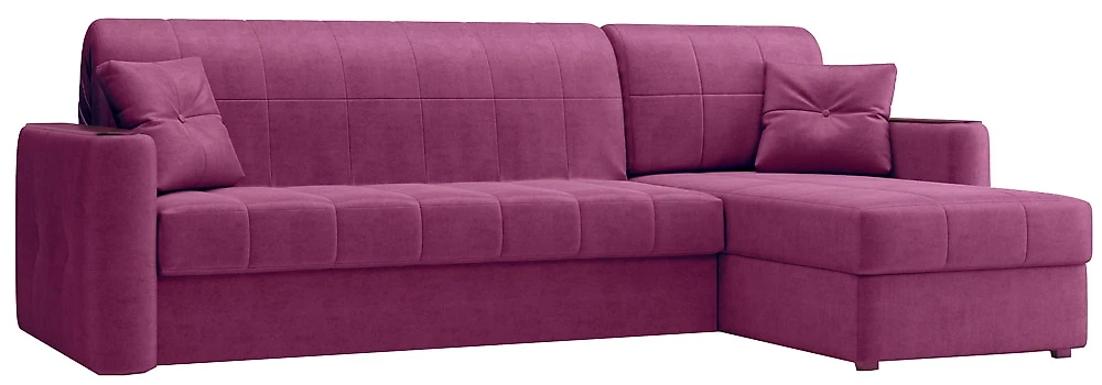 угловой диван для детской Ницца Плюш Фиолет