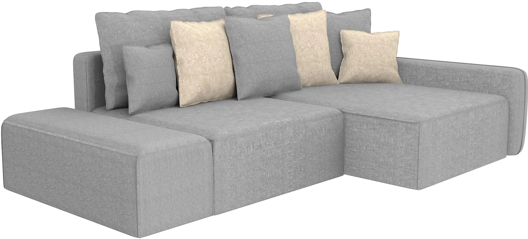  угловой диван из рогожки Портленд Дизайн 2