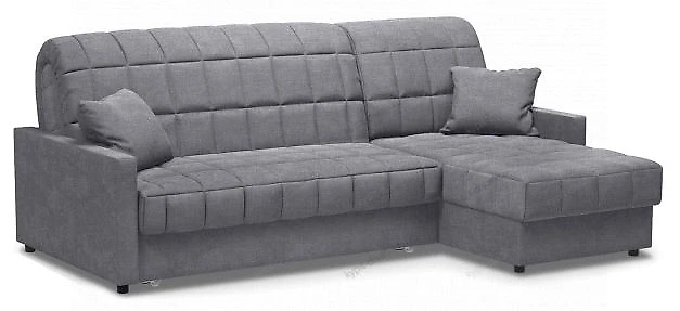 Угловой диван на металлическом каркасе Дублин Кантри Грей