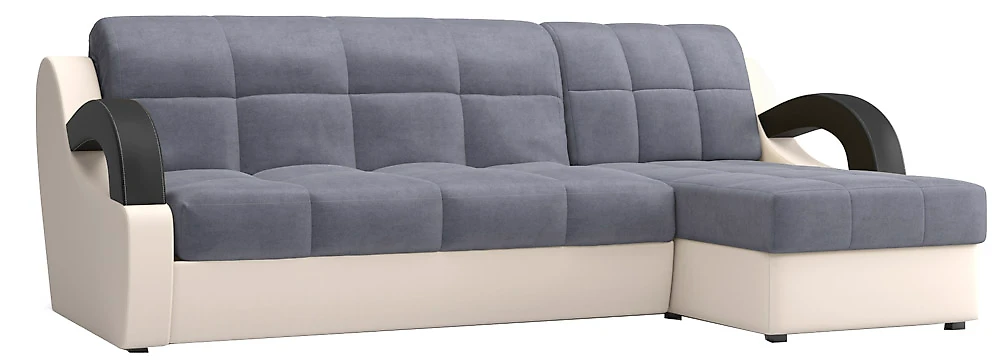 Угловой диван из велюра Мадрид Плюш Грей