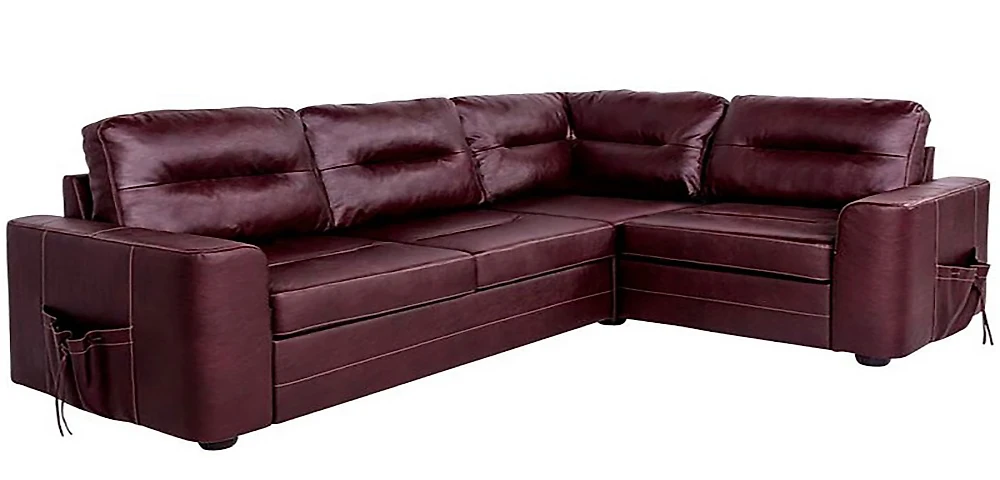 Угловой диван для офиса Беллино кожаный